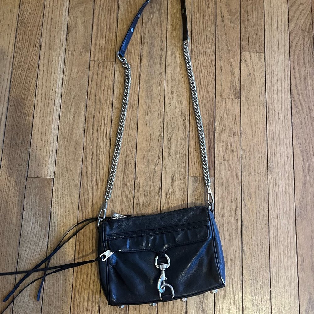 Rebecca Minkoff Black Leather Crossbody Purse